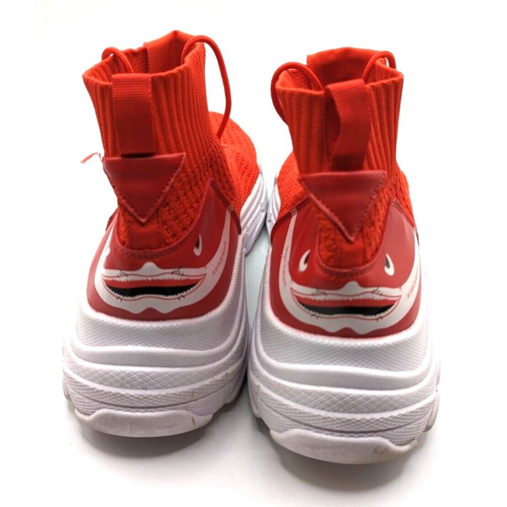 Basso Exclusive Shark Red Mens Sneakers Limited Edition Size 12  Mint! - Picture 3 of 9